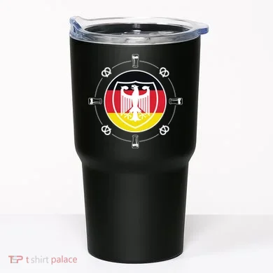 Oktoberfest Circle Eagle Flag Logo Tumbler