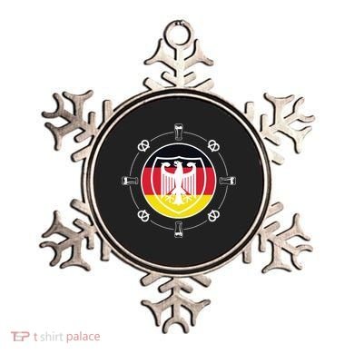 Oktoberfest Circle Eagle Flag Logo  Ornament