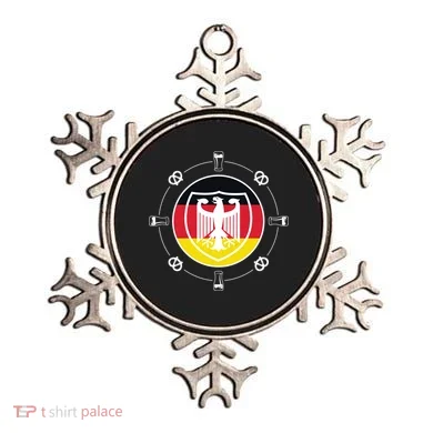 Oktoberfest Circle Eagle Flag Logo  Ornament
