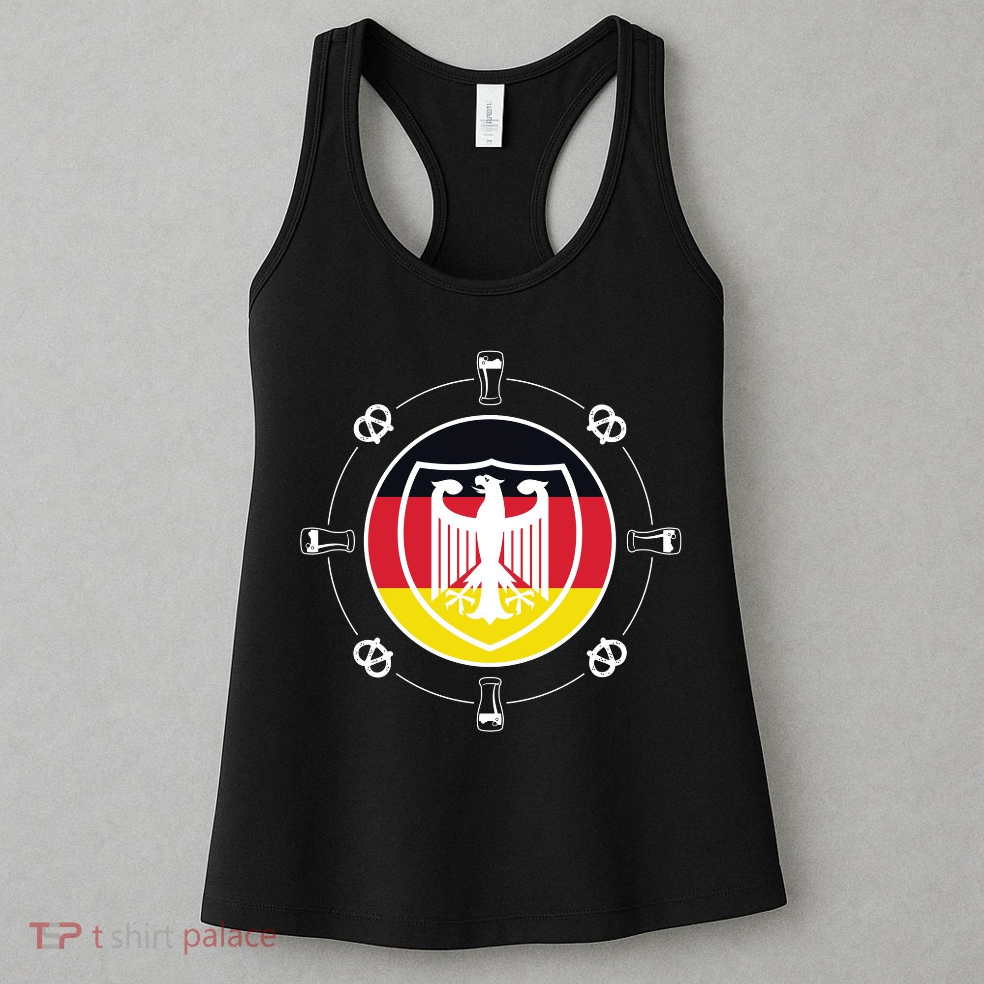 Oktoberfest Circle Eagle Flag Logo  Women's Tank Top