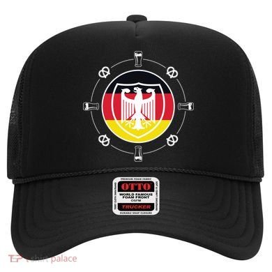 Oktoberfest Circle Eagle Flag Logo  Hat
