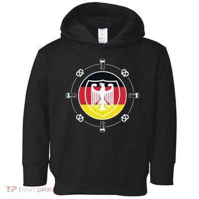 Oktoberfest Circle Eagle Flag Logo Toddler Hoodie