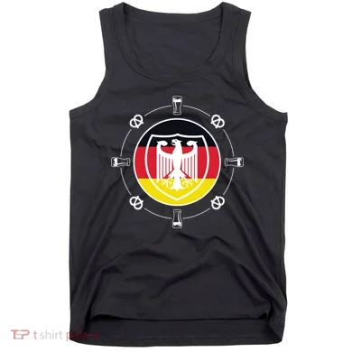 Oktoberfest Circle Eagle Flag Logo Tank Top