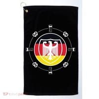 Oktoberfest Circle Eagle Flag Logo  Golf Towel thumb 0