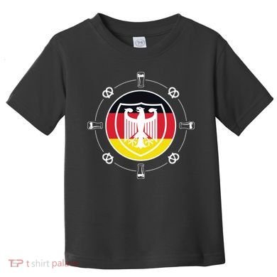 Oktoberfest Circle Eagle Flag Logo  Toddler T-Shirt