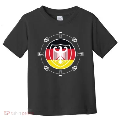 Oktoberfest Circle Eagle Flag Logo  Toddler T-Shirt