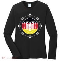 Oktoberfest Circle Eagle Flag Logo  Women's Long Sleeve Shirt thumb 0