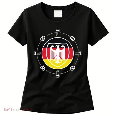 Oktoberfest Circle Eagle Flag Logo Women's T-Shirt