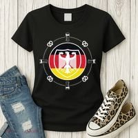 Oktoberfest Circle Eagle Flag Logo  Women's T-Shirt thumb 3