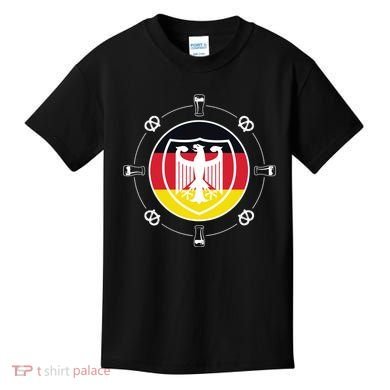 Oktoberfest Circle Eagle Flag Logo  Kids T-Shirt