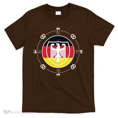 Oktoberfest Circle Eagle Flag Logo  T-Shirt