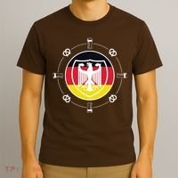 Oktoberfest Circle Eagle Flag Logo  T-Shirt thumb 3
