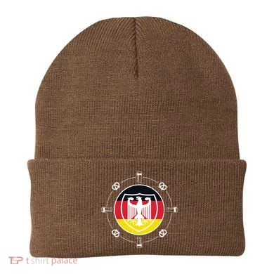 Oktoberfest Circle Eagle Flag Logo Beanie