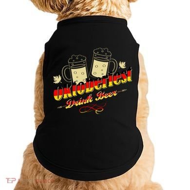 Oktoberfest Drink Beer Pitcher Germany Doggie Tank