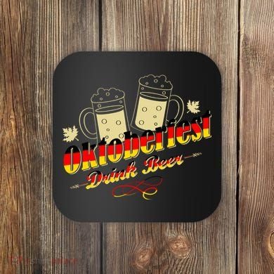 Oktoberfest Drink Beer Pitcher Germany Coaster