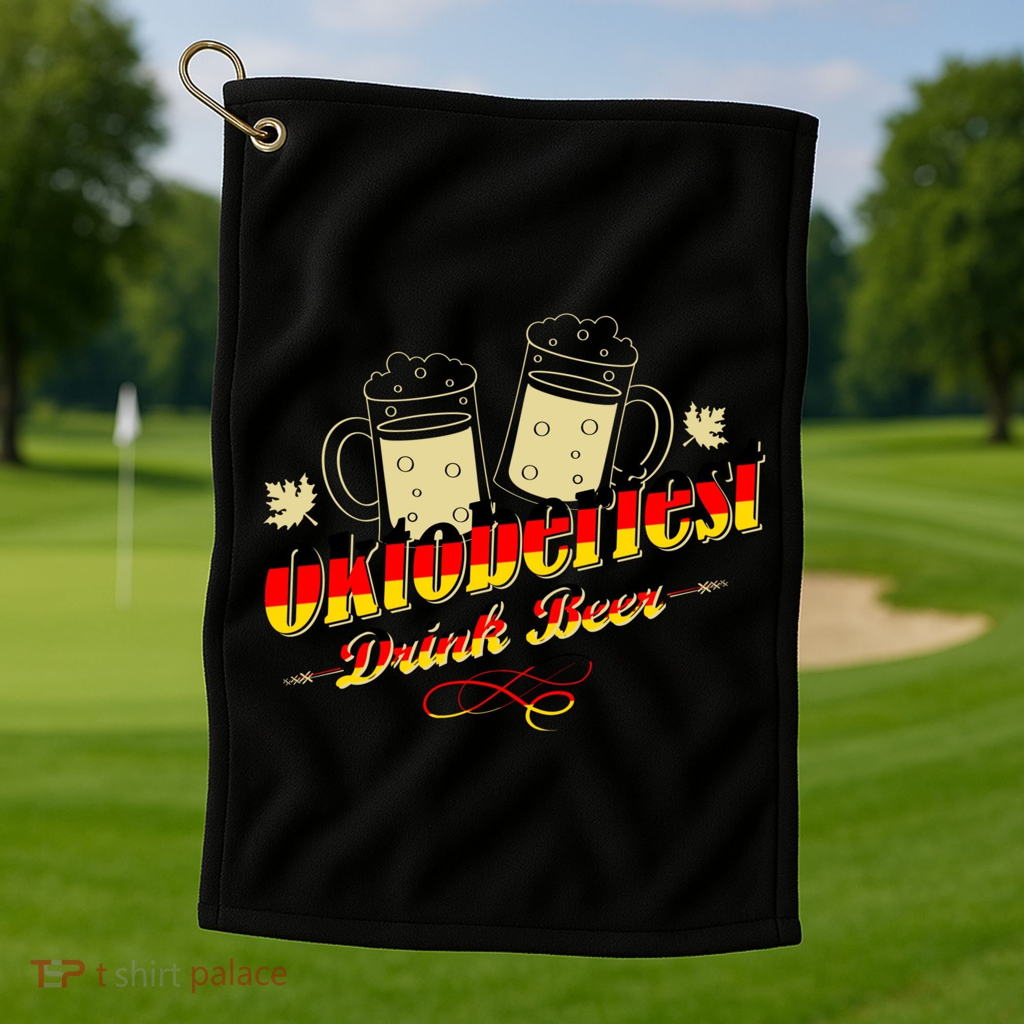 Oktoberfest Drink Beer Pitcher Germany Golf Towel