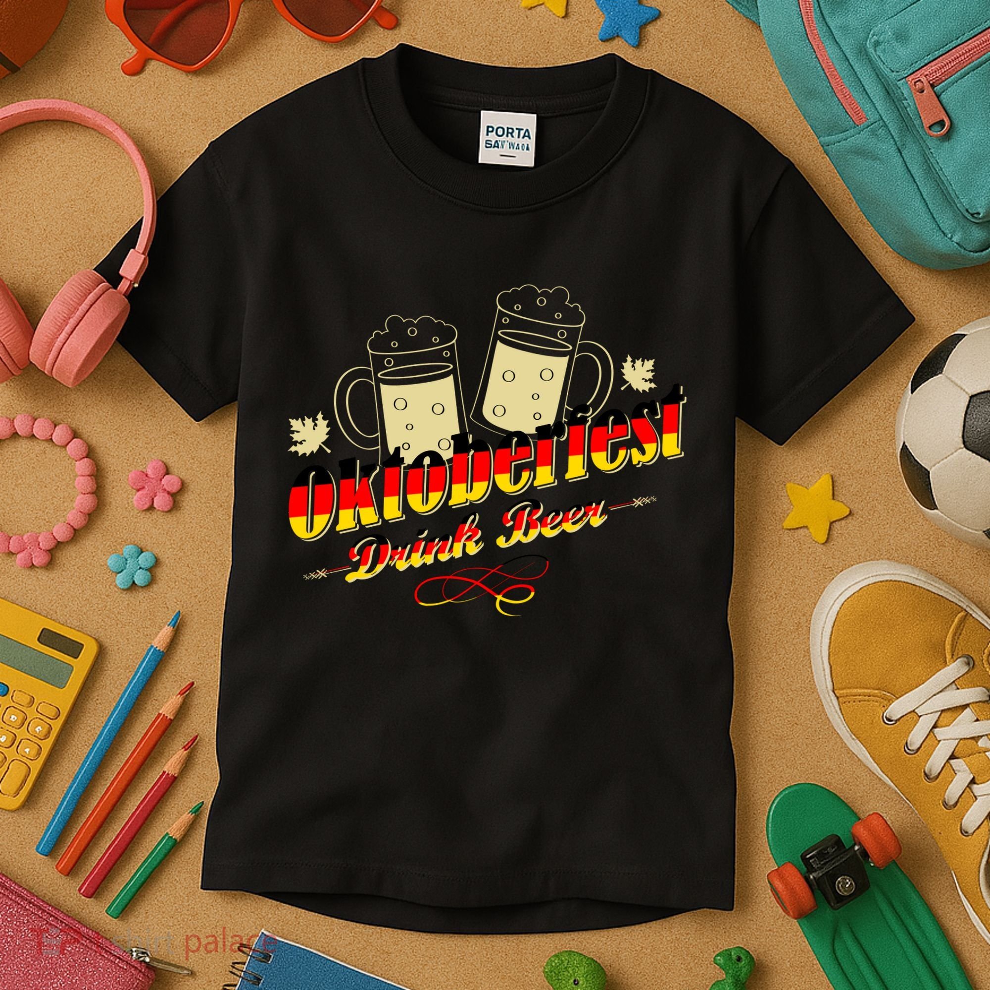 Oktoberfest Drink Beer Pitcher Germany Kids T-Shirt