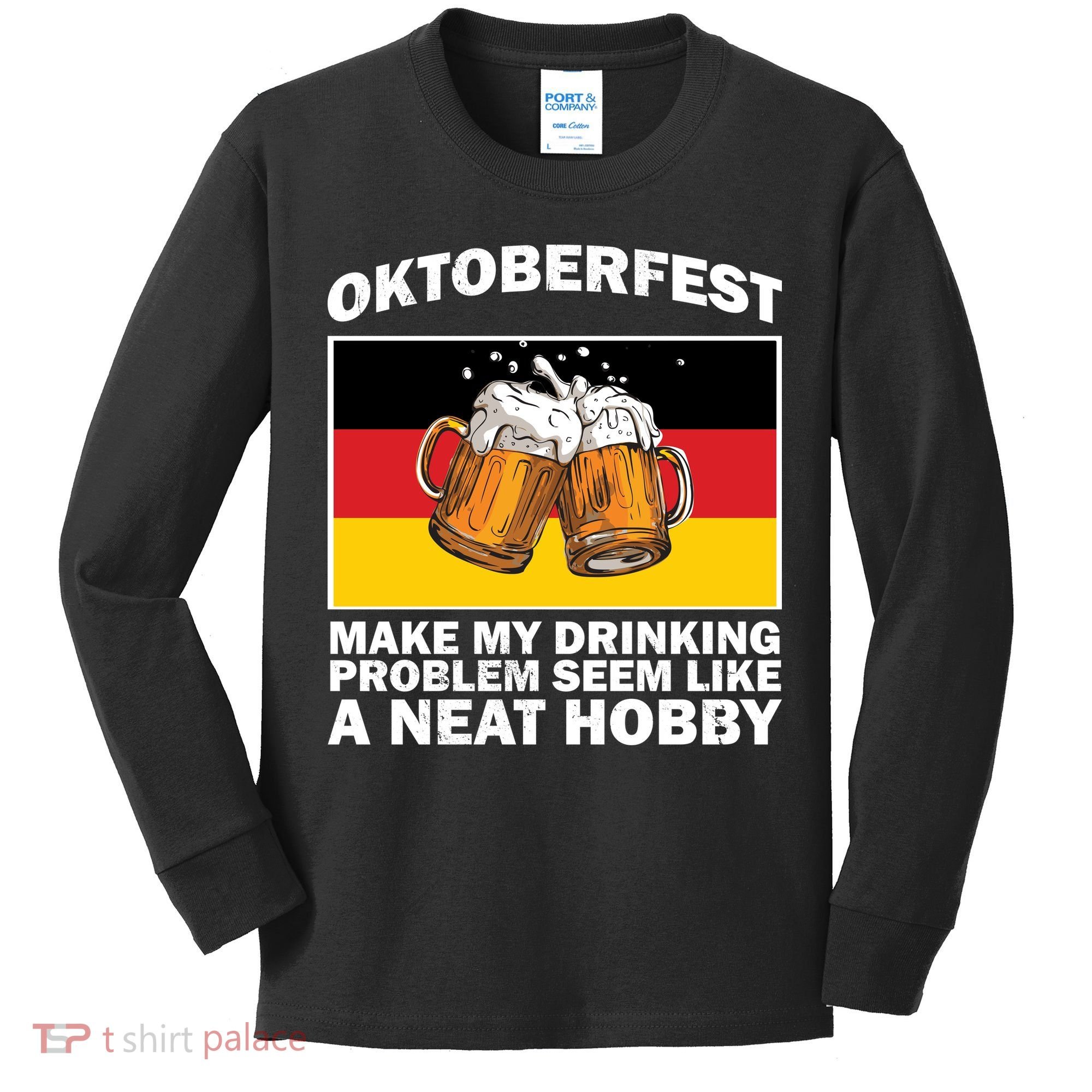 Oktoberfest Drinking Problems Kids Long Sleeve Shirt