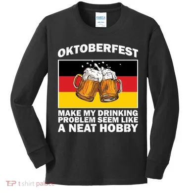 Oktoberfest Drinking Problems Kids Long Sleeve Shirt
