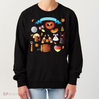 Oktoberfest Festive Mashup Beer Pretzel German Women's Sweatshirt thumb 0