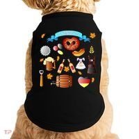 Oktoberfest Festive Mashup Beer Pretzel German Doggie Tank thumb 0