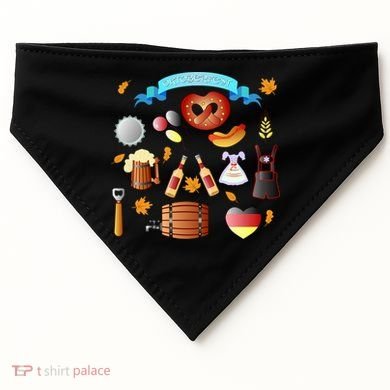 Oktoberfest Festive Mashup Beer Pretzel German USA-Made Doggie Bandana
