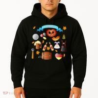 Oktoberfest Festive Mashup Beer Pretzel German Hoodie thumb 2
