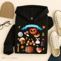 Oktoberfest Festive Mashup Beer Pretzel German Hoodie thumb 4
