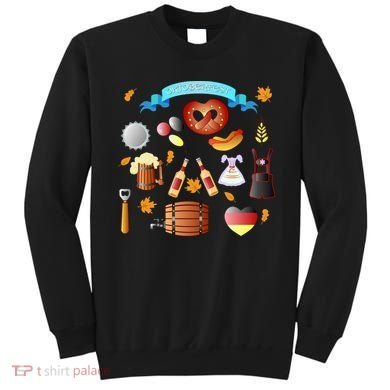 Oktoberfest Festive Mashup Beer Pretzel German Sweatshirt