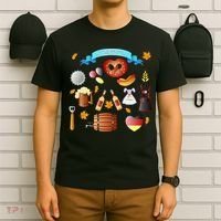 Oktoberfest Festive Mashup Beer Pretzel German T-Shirt thumb 6