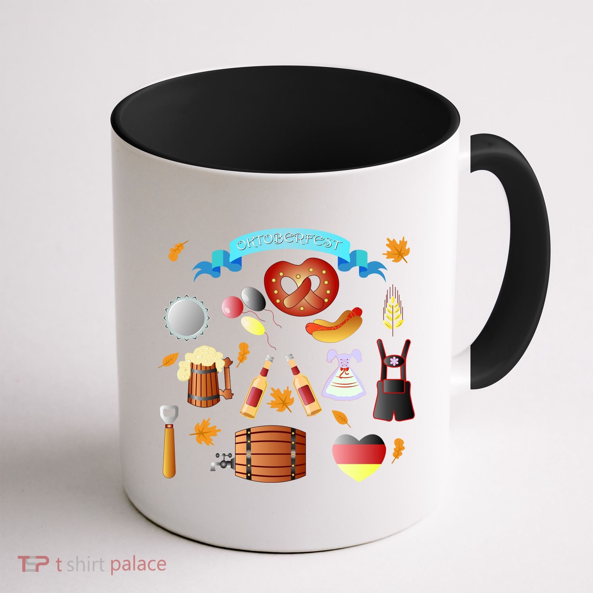 Oktoberfest Festive Mashup Beer Pretzel German Coffee Mug