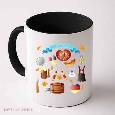 Oktoberfest Festive Mashup Beer Pretzel German Coffee Mug