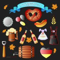 Oktoberfest Festive Mashup Beer Pretzel German Beanie thumb 2