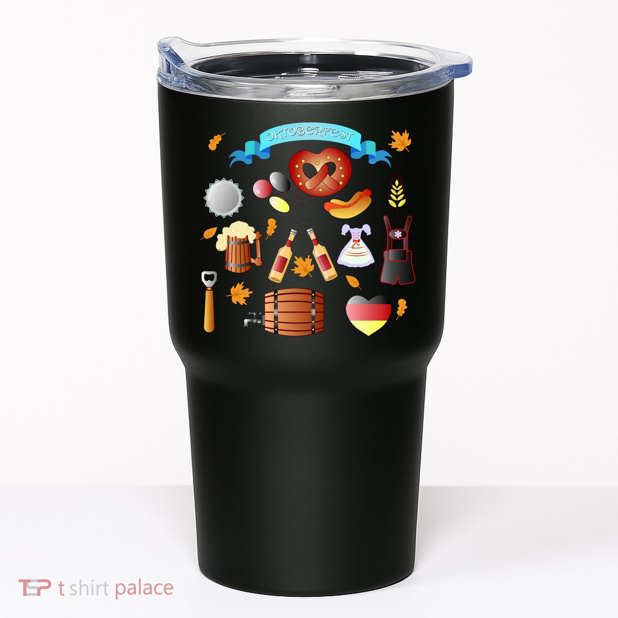 Oktoberfest Festive Mashup Beer Pretzel German Tumbler