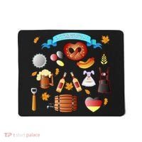 Oktoberfest Festive Mashup Beer Pretzel German Mousepad thumb 0