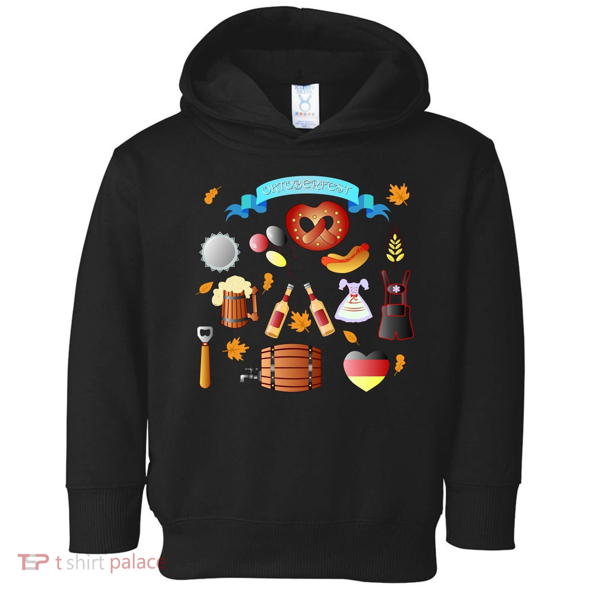 Oktoberfest Festive Mashup Beer Pretzel German Toddler Hoodie