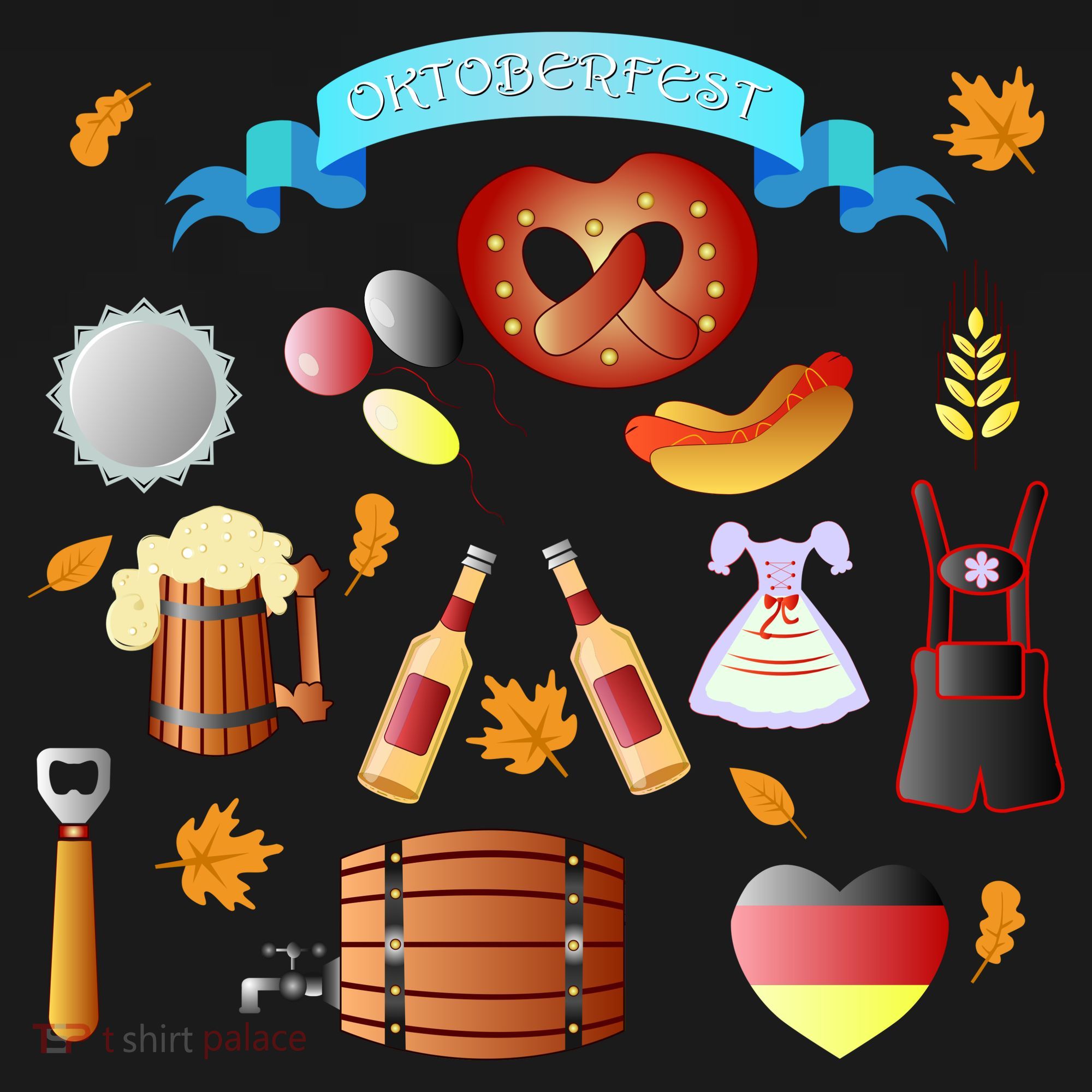 Oktoberfest Festive Mashup Beer Pretzel German Toddler Hoodie