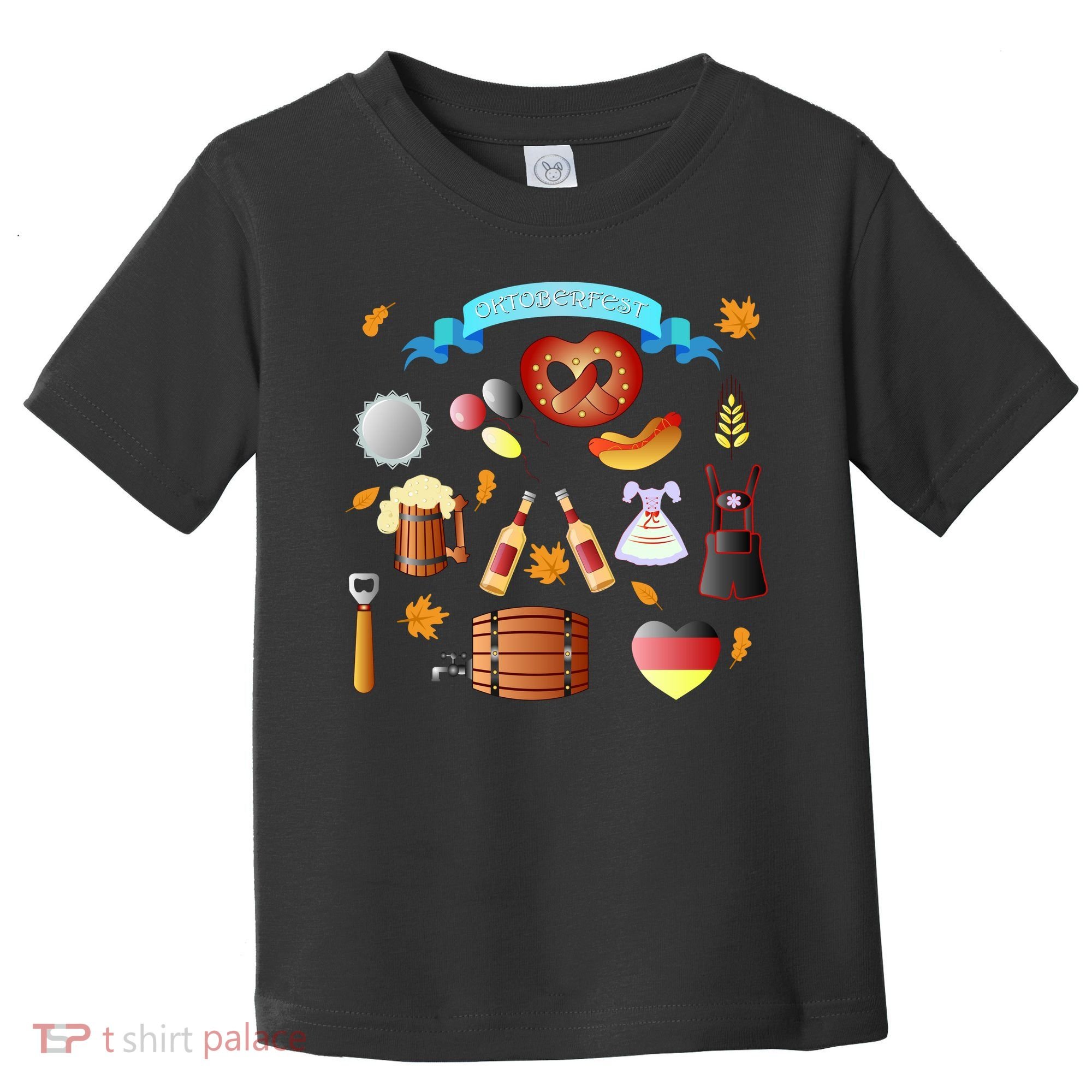 Oktoberfest Festive Mashup Beer Pretzel German Toddler T-Shirt