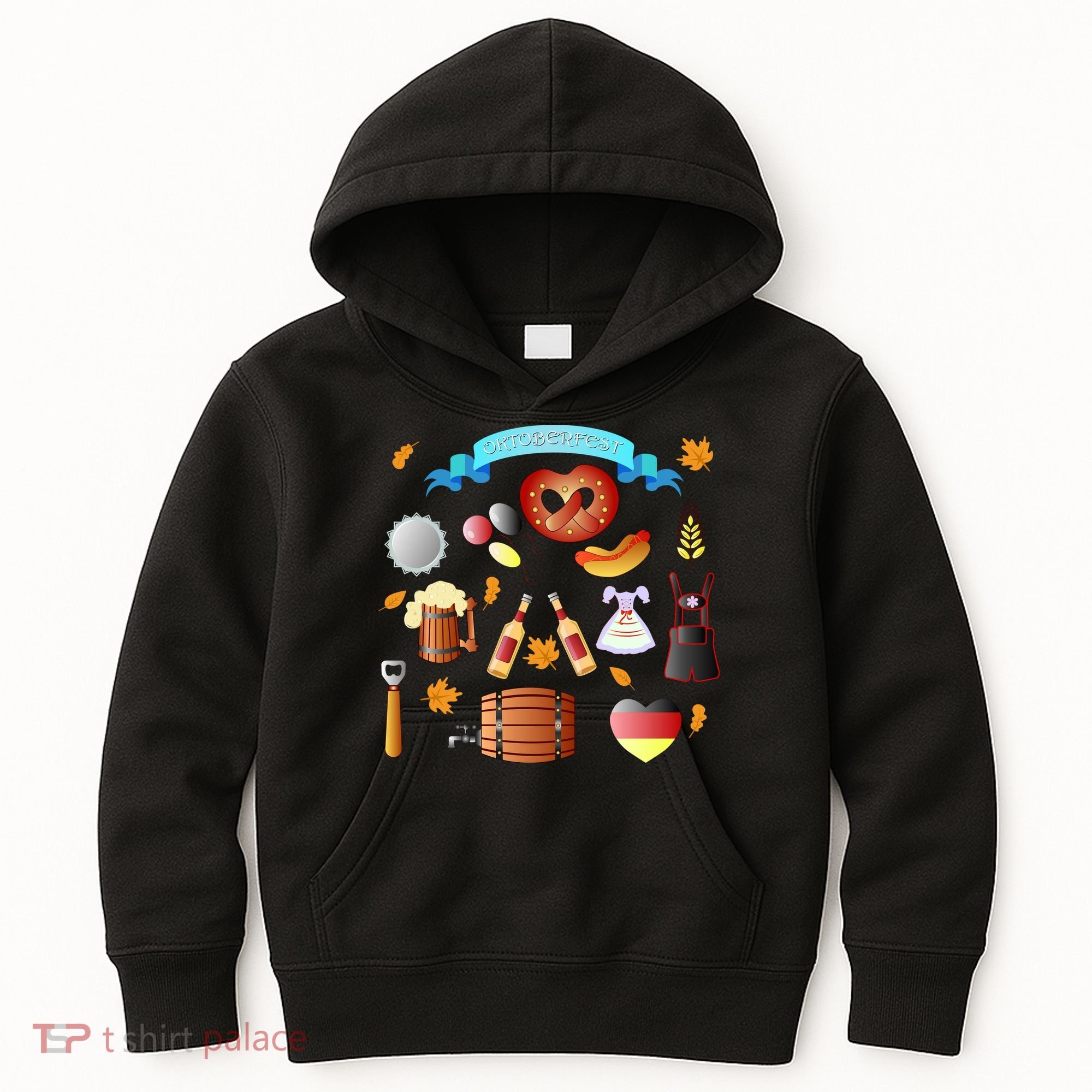 Oktoberfest Festive Mashup Beer Pretzel German Kids Hoodie