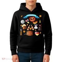Oktoberfest Festive Mashup Beer Pretzel German Kids Hoodie thumb 4