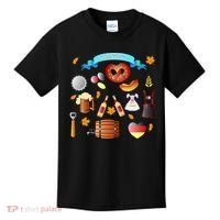 Oktoberfest Festive Mashup Beer Pretzel German Kids T-Shirt thumb 0