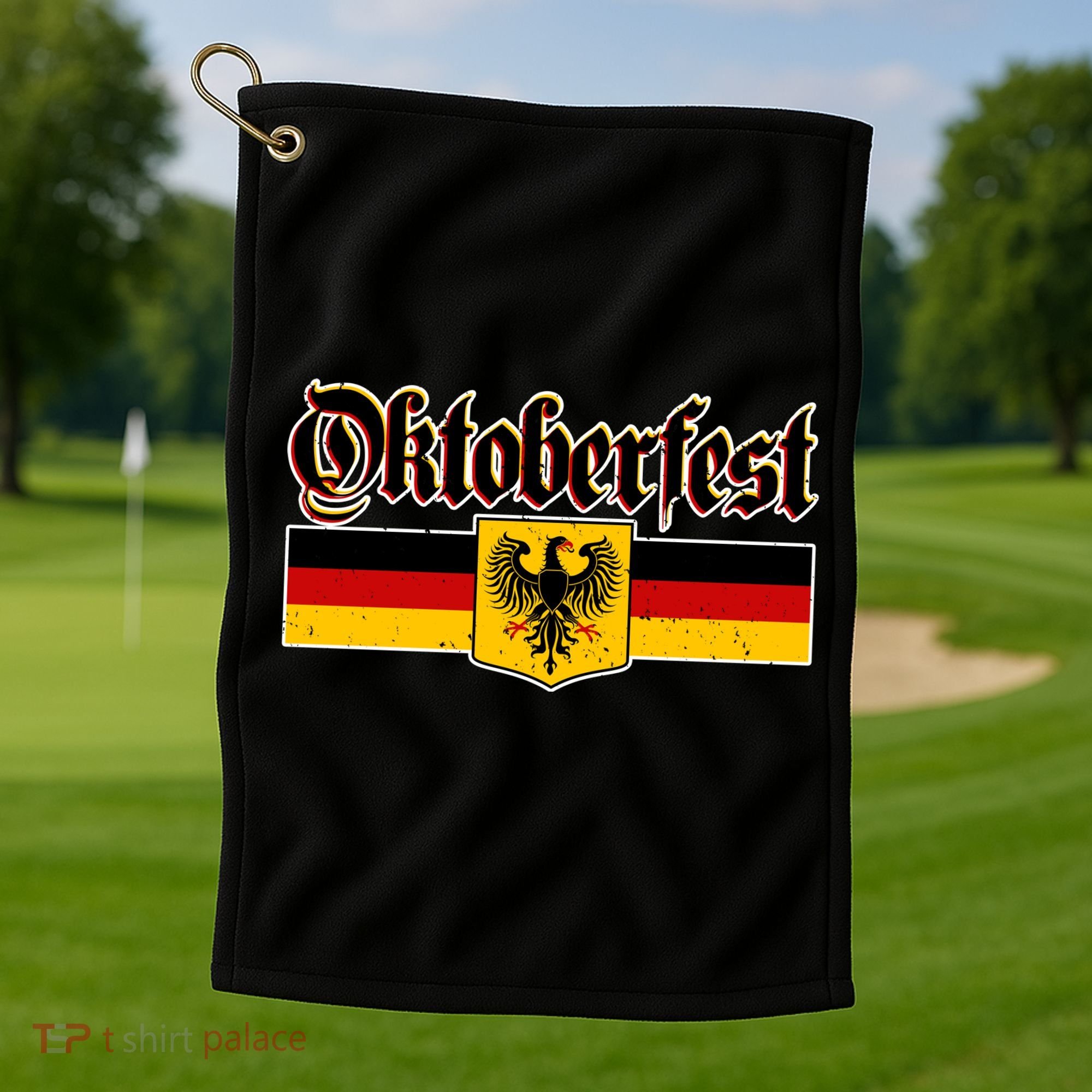 Oktoberfest German Coat of Arms Golf Towel