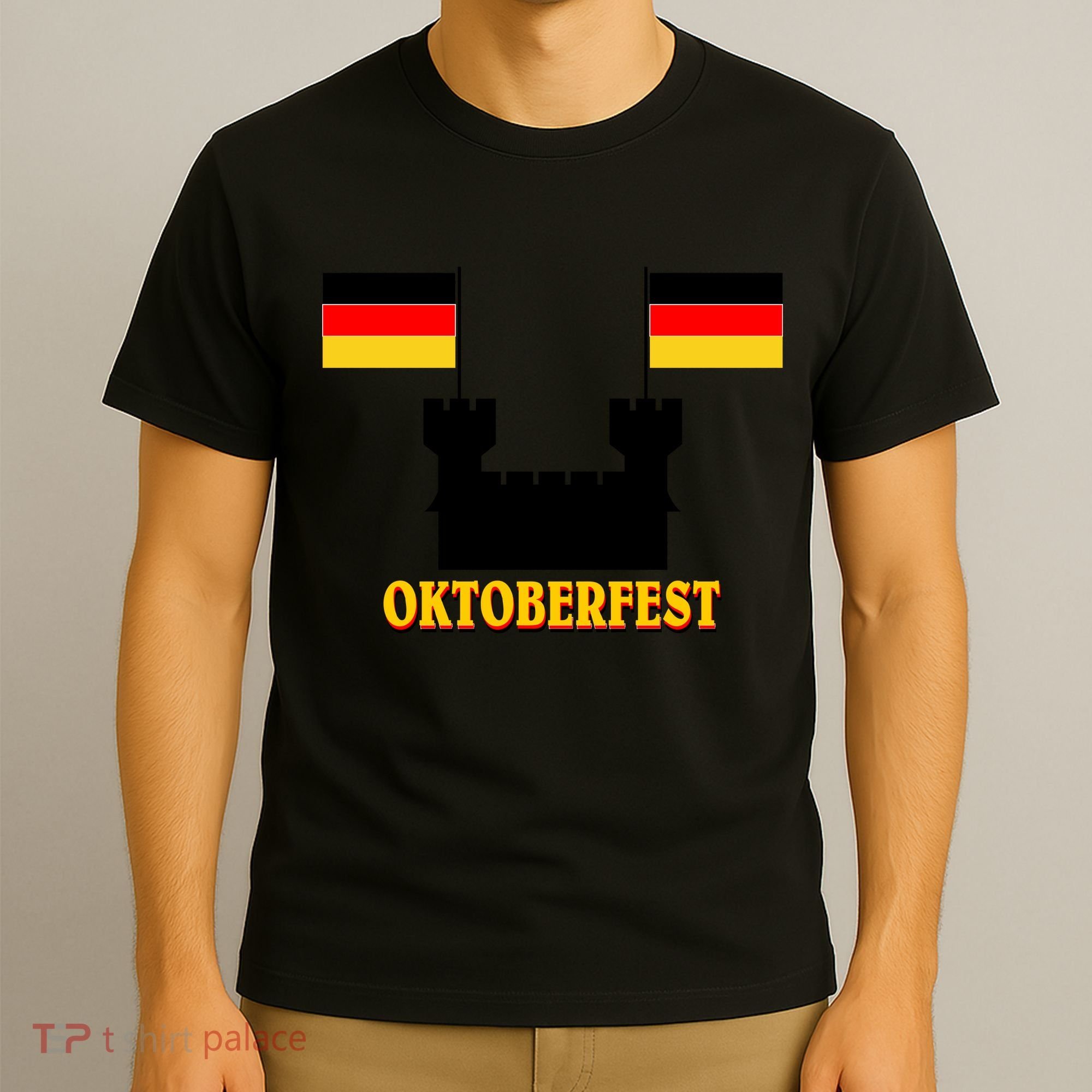 Oktoberfest German Flag Castle T-Shirt