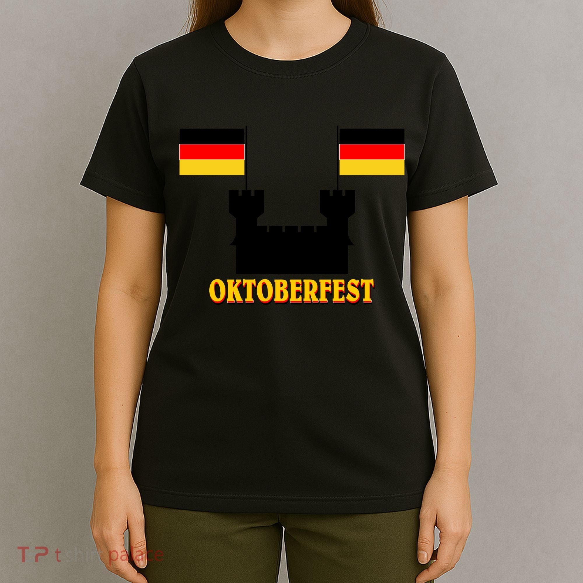 Oktoberfest German Flag Castle T-Shirt