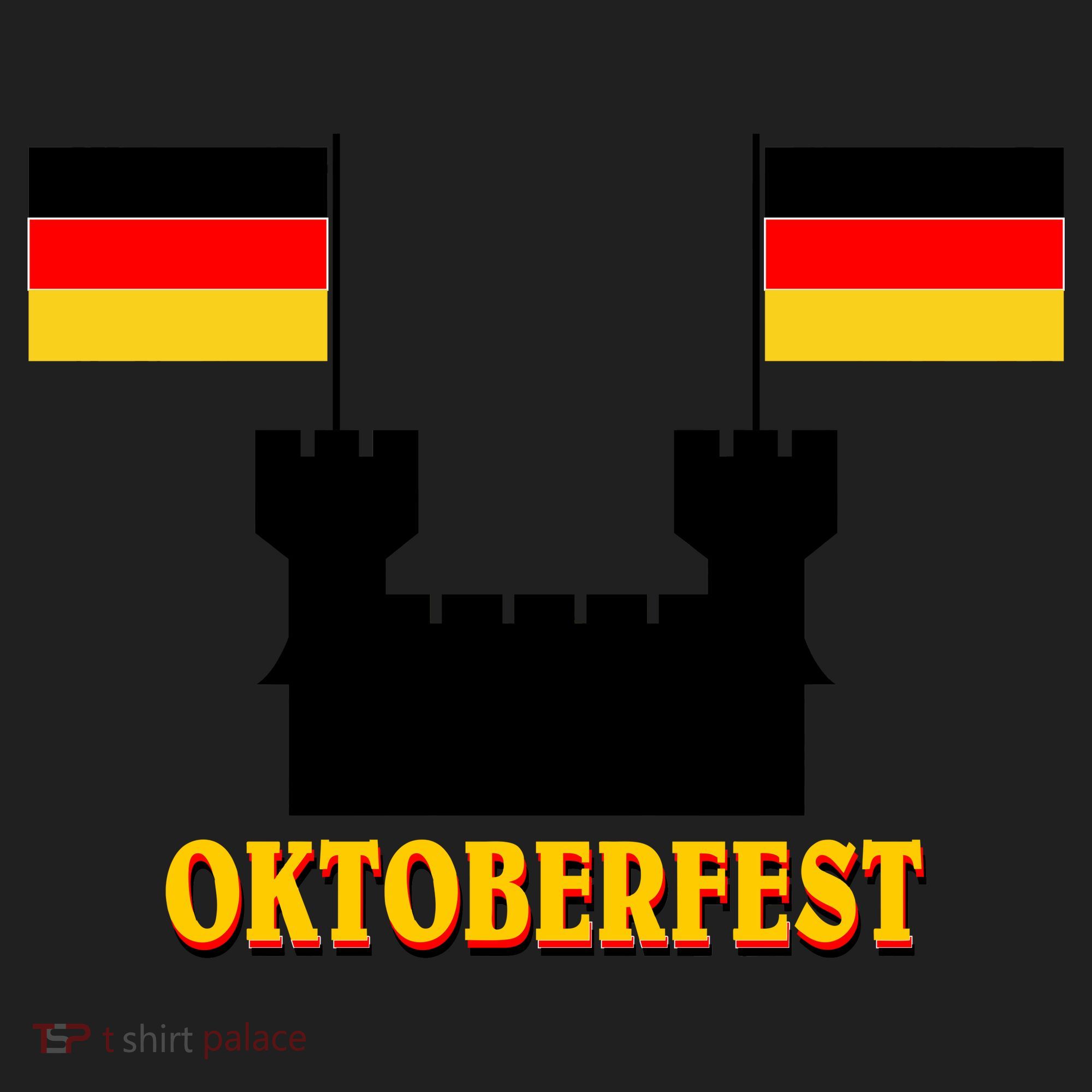 Oktoberfest German Flag Castle Beanie