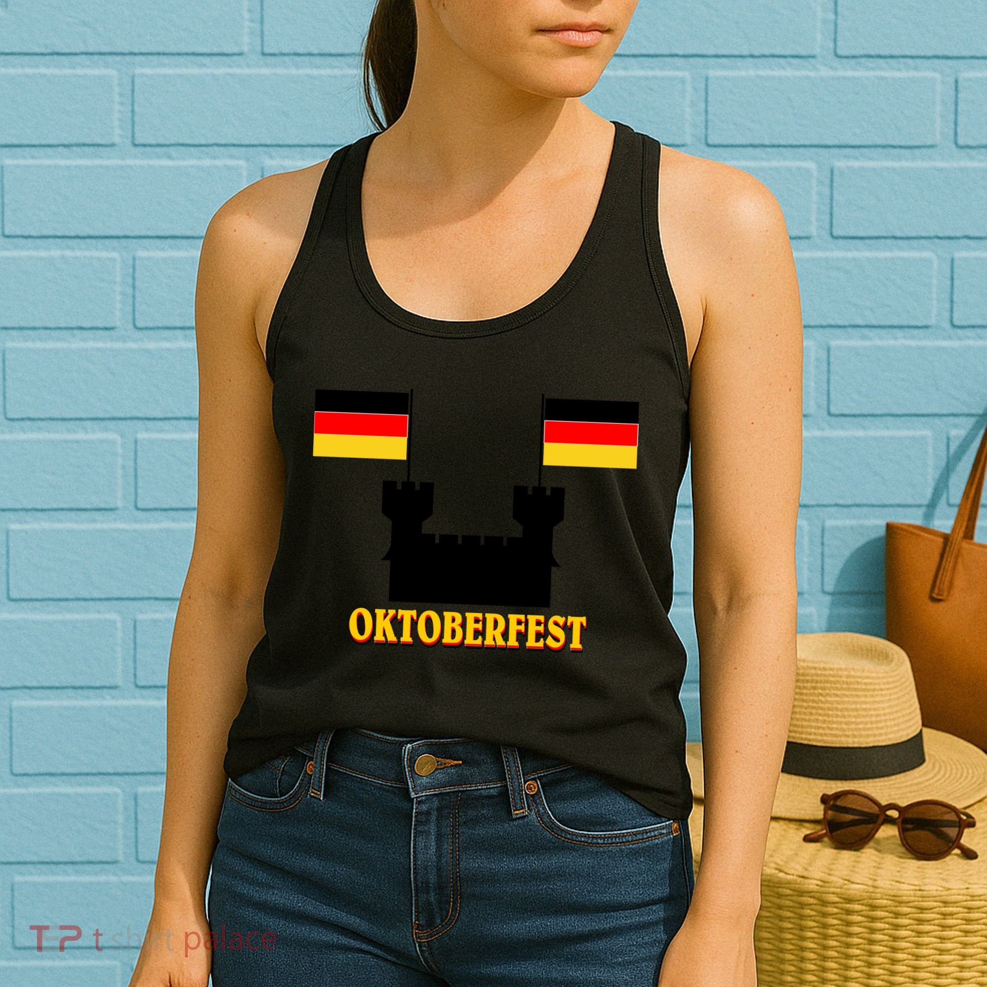 Oktoberfest German Flag Castle Women's Tank Top