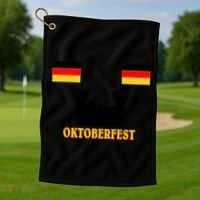 Oktoberfest German Flag Castle Golf Towel thumb 1