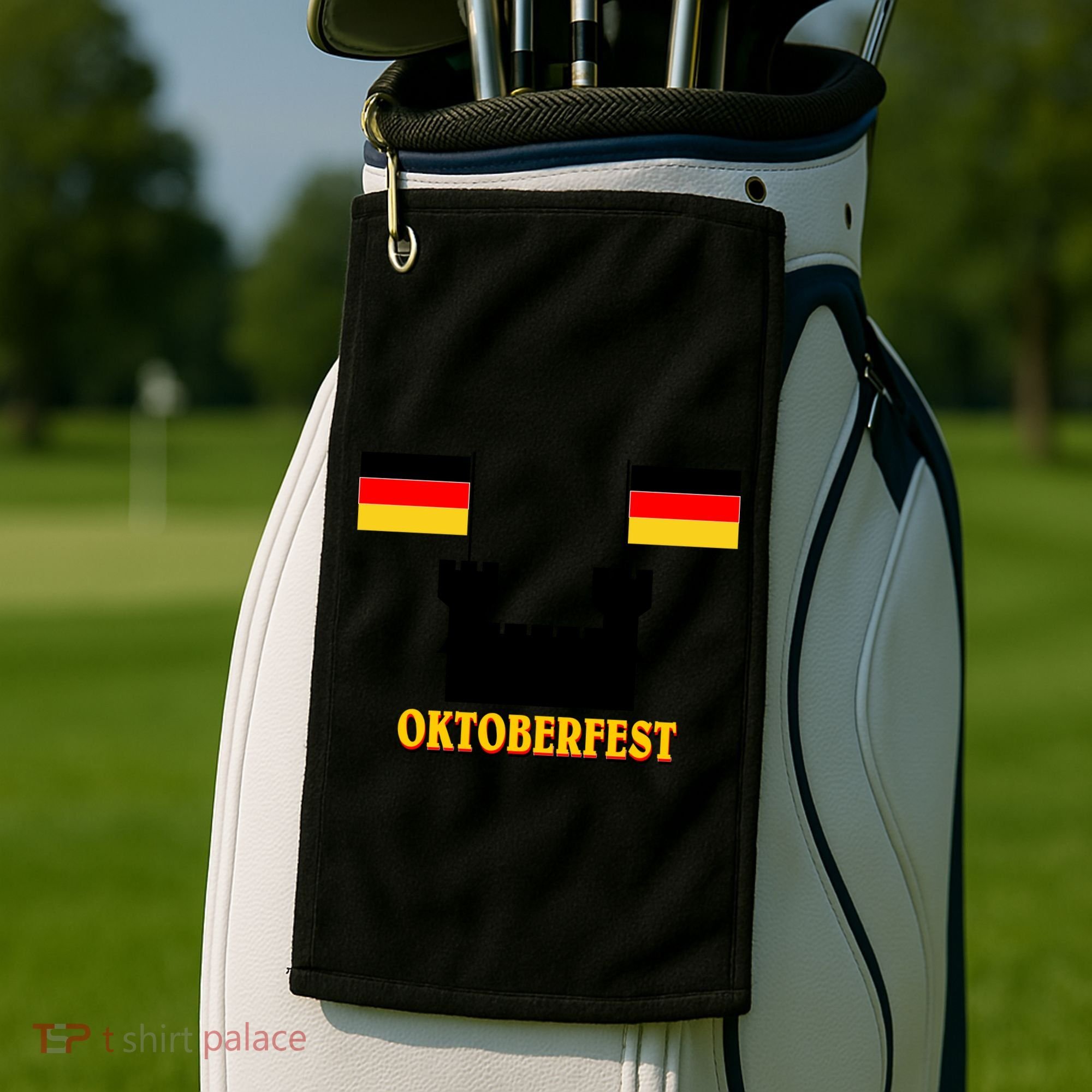 Oktoberfest German Flag Castle Golf Towel