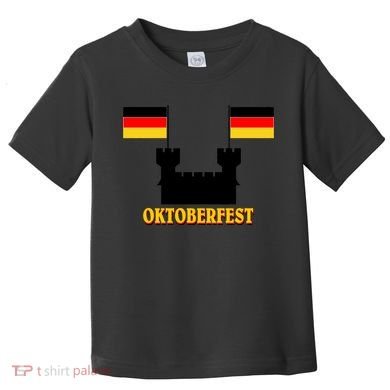 Oktoberfest German Flag Castle Toddler T-Shirt