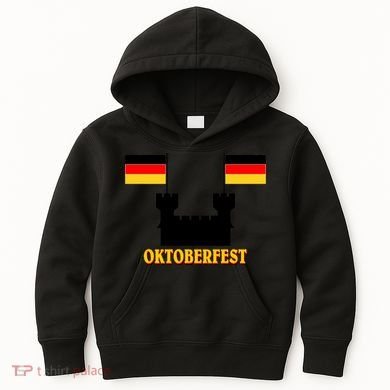 Oktoberfest German Flag Castle Kids Hoodie